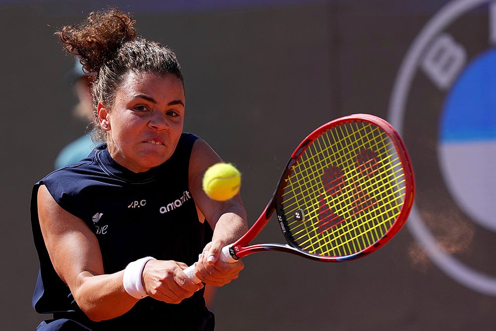 2025 Italian Open tennis tournament third round Photo: Jasmine Paolini vs Lulu Sun