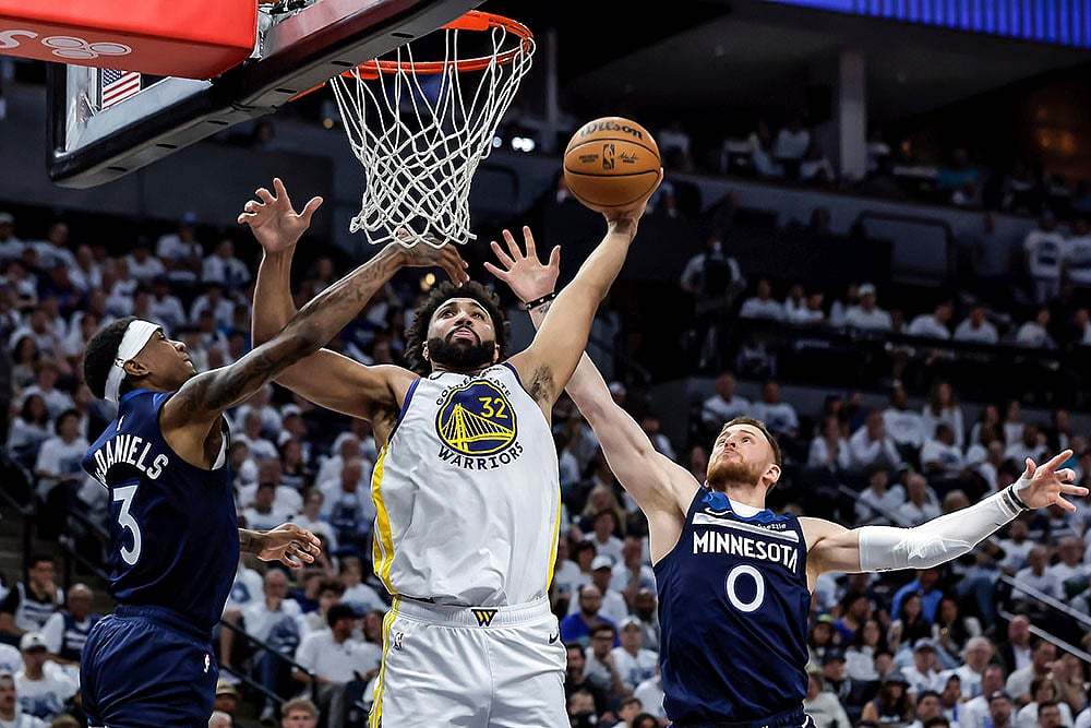 NBA basketball playoff series Game 2 Timberwolves vs Warriors_Trayce Jackson-Davis