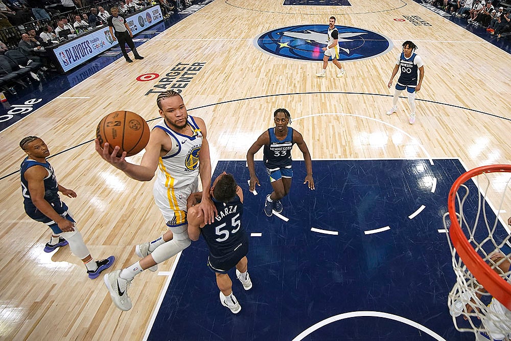 NBA basketball playoff series Game 2 Minnesota Timberwolves vs Golden State Warriors_Kevin Knox II