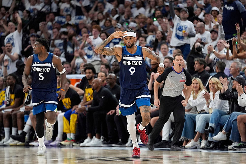 NBA basketball playoff series Game 2 Timberwolves vs Warriors_Nickeil Alexander-Walker