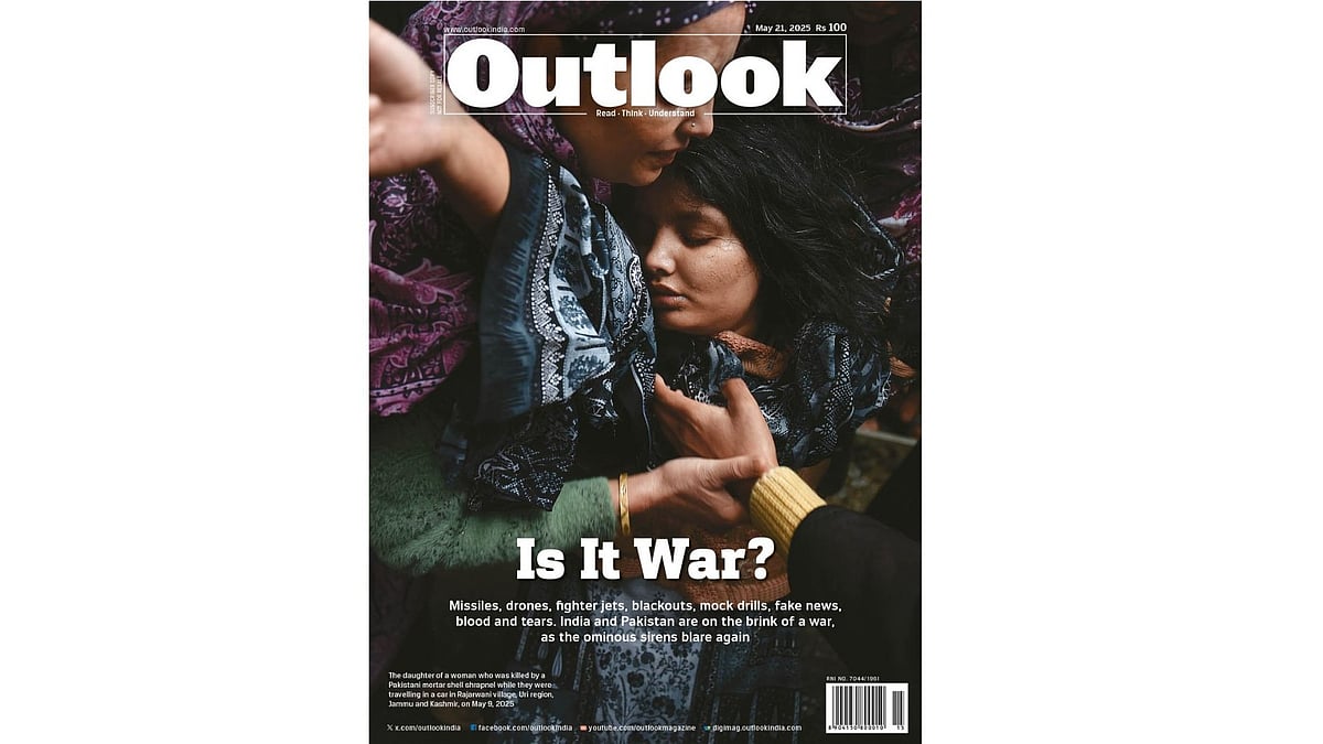 Outlook Magazine cover photo - 'Is It War?' - null