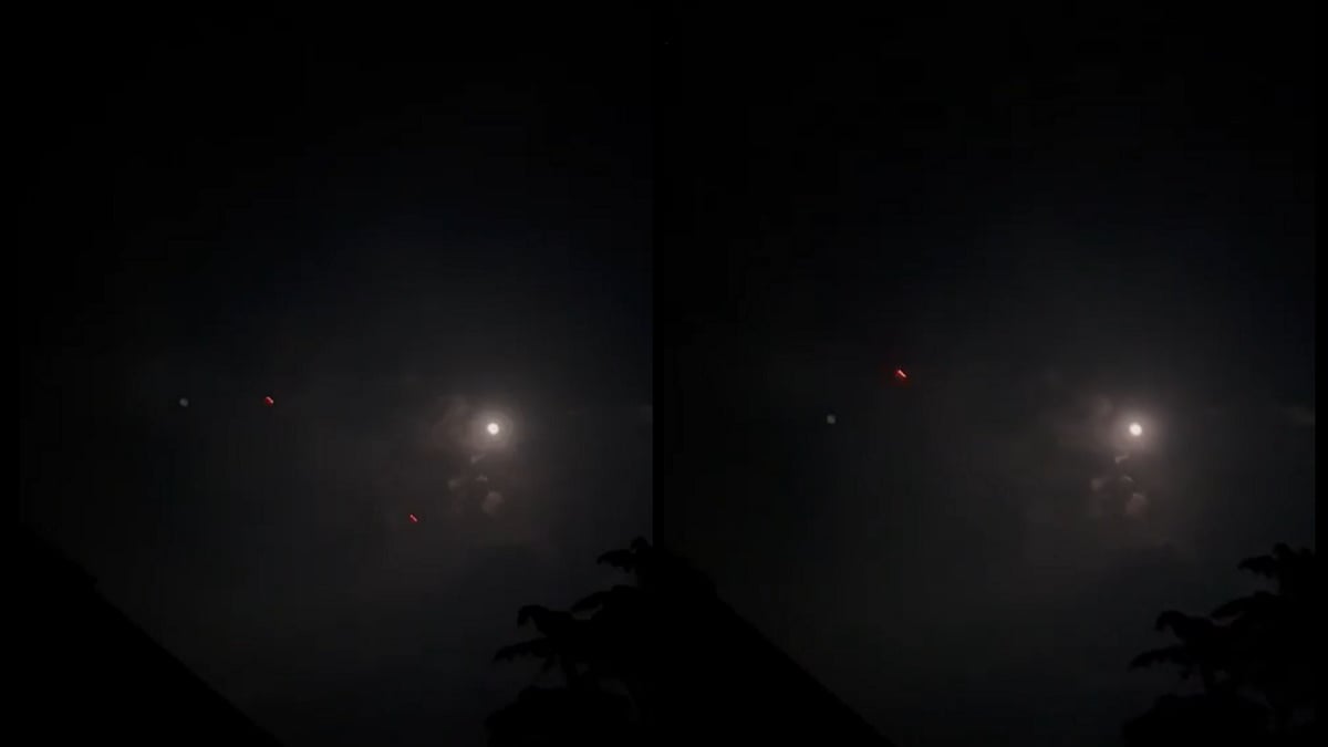 | Photo: Omar Abdullah on X : Fresh drones spotted over Srinagar on May 10, 2025