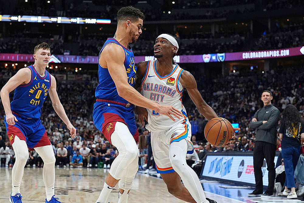 NBA Basketball Game: Oklahoma City Thunder vs Denver Nuggets