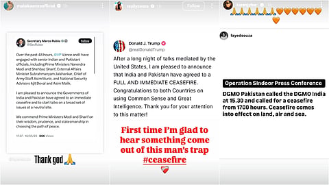 Celebs reactions to India-Pakistan ceasefire