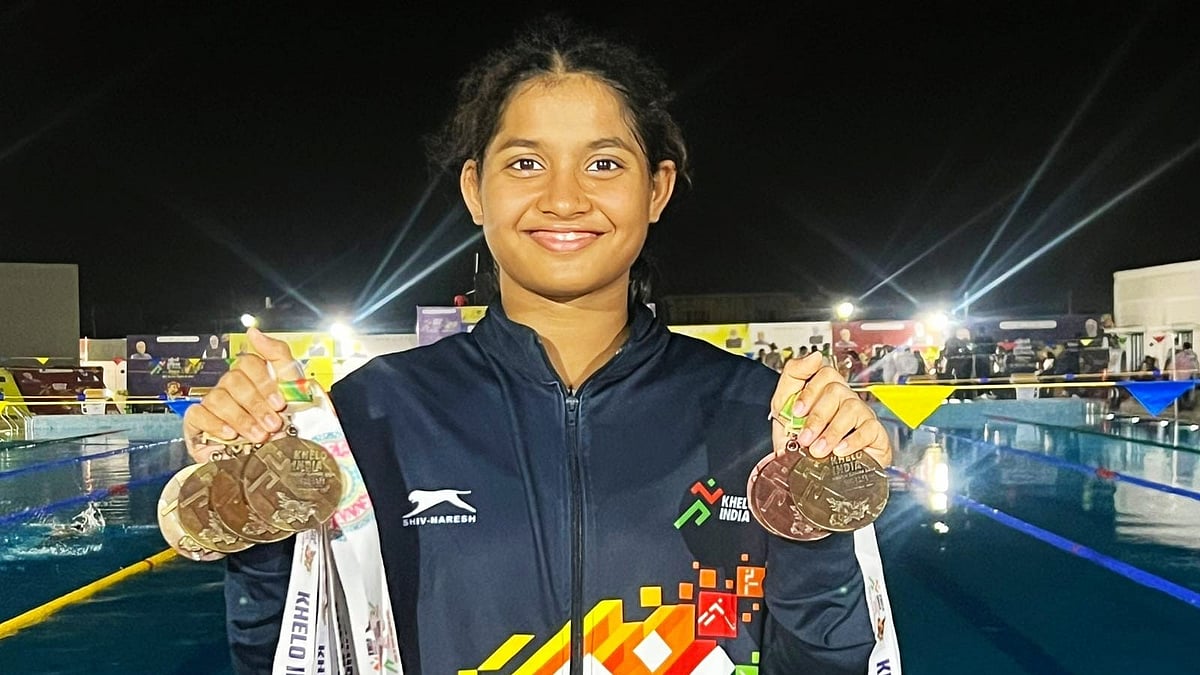 Aditi Satish Hegde won seven medals at Khelo India Youth Games 2025. - SAI