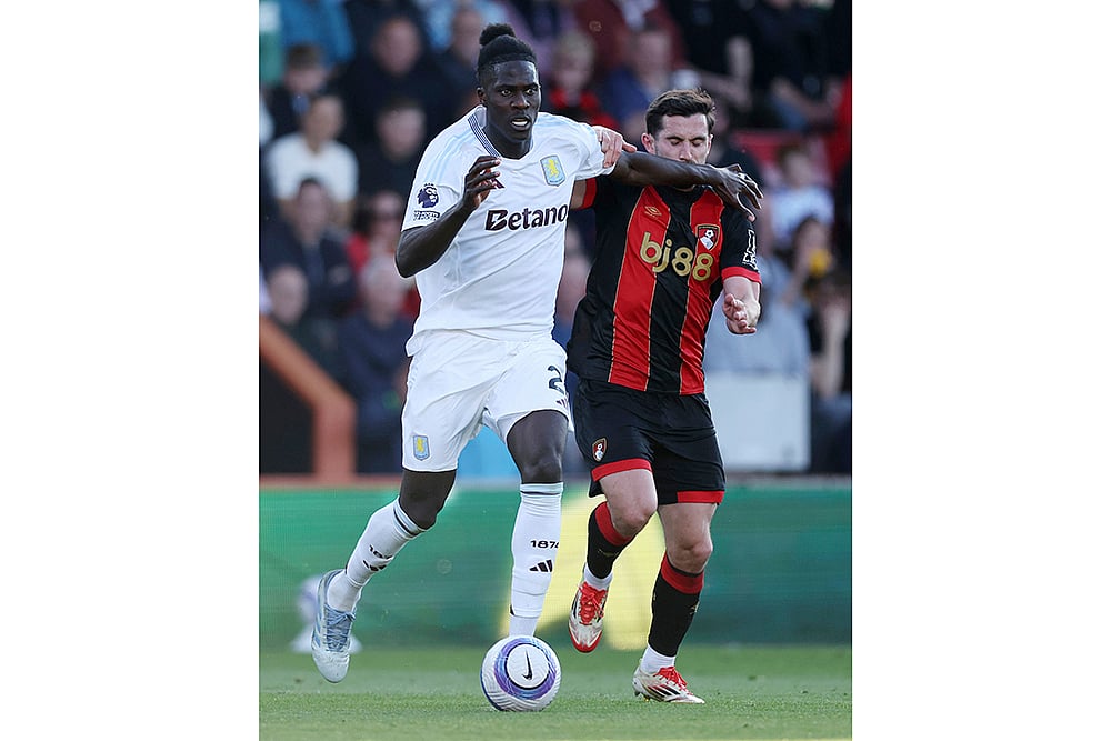 Britain soccer Premier League Bournemouth vs Aston Villa: Amadou Onana