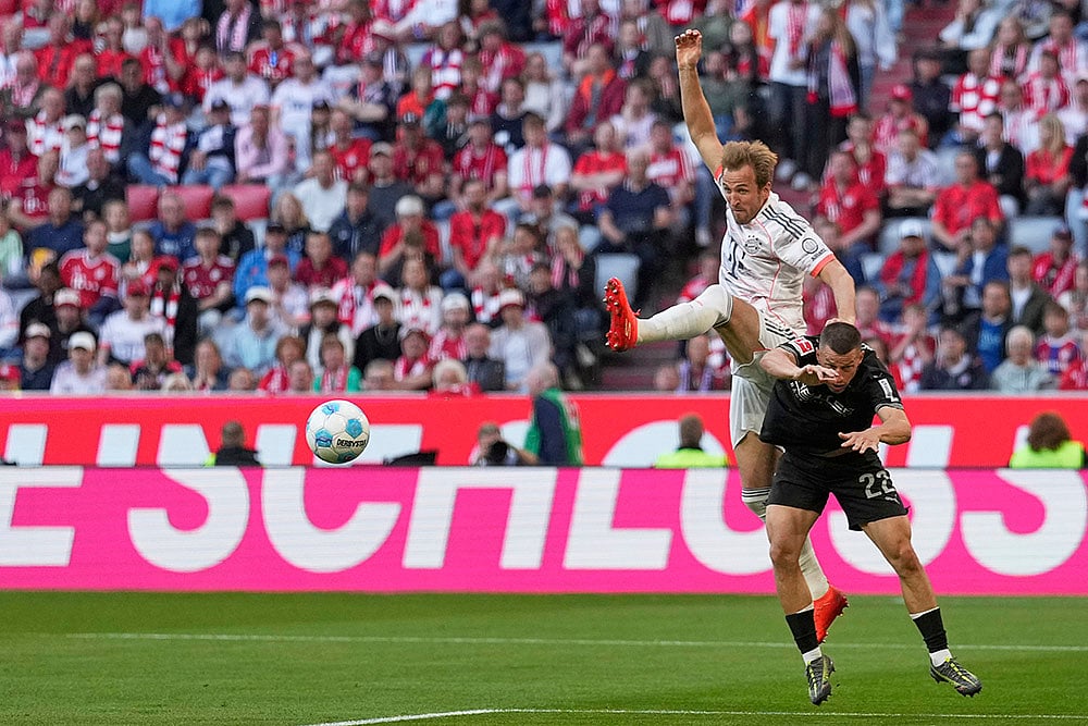 Germany Soccer Bundesliga FC Bayern Munich and Borussia Moenchengladbach: Harry Kane