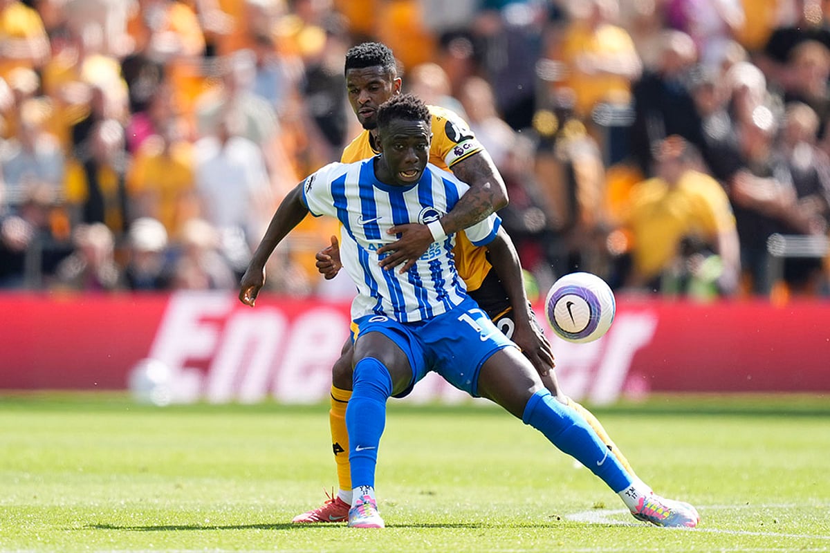 Britain soccer Premier League Wolverhampton Wanderers and Brighton: Yankuba Minteh