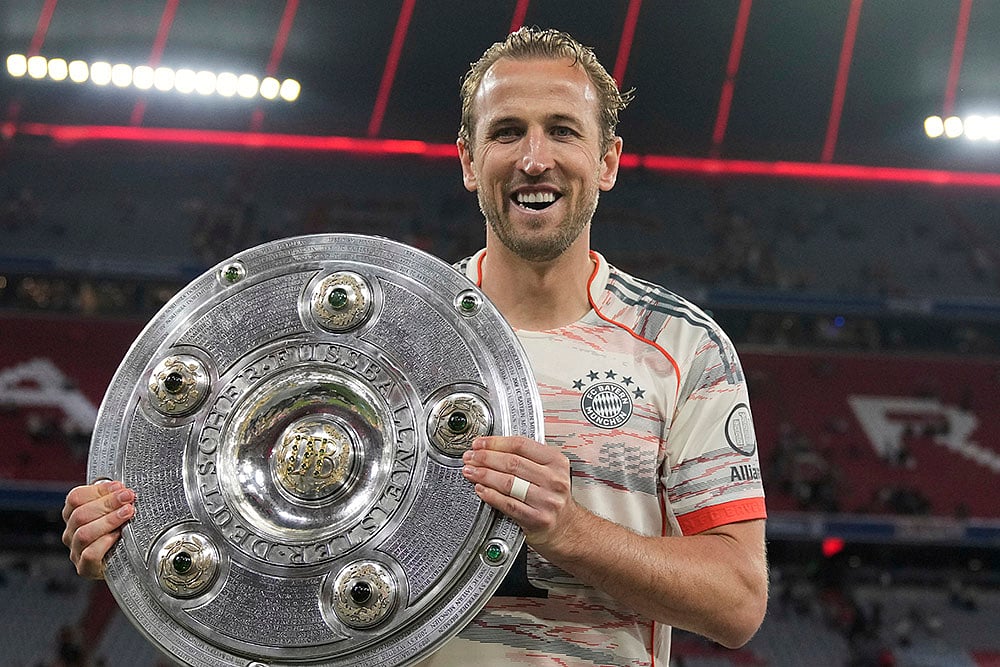 Germany Soccer Bundesliga FC Bayern Munich and Borussia Moenchengladbach: Harry Kane 