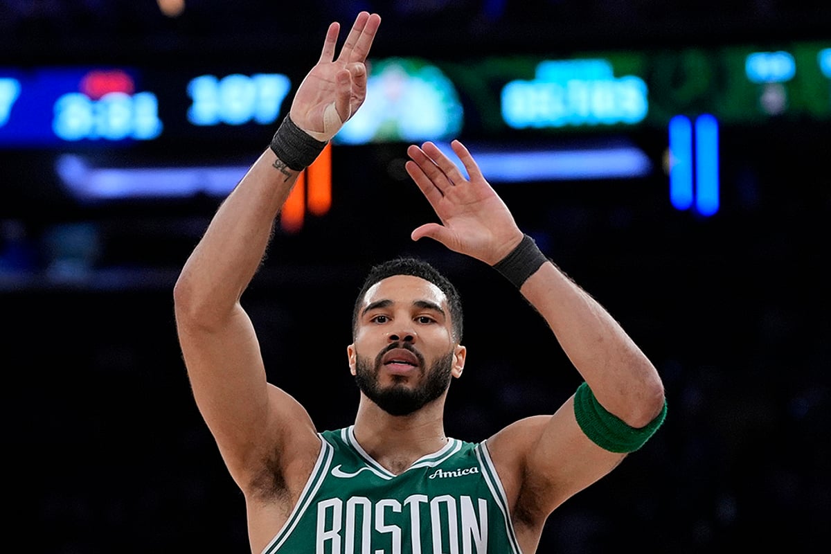 NBA basketball playoff series game 3 Minnesota Timberwolves vs Golden State Warriors: Jayson Tatum