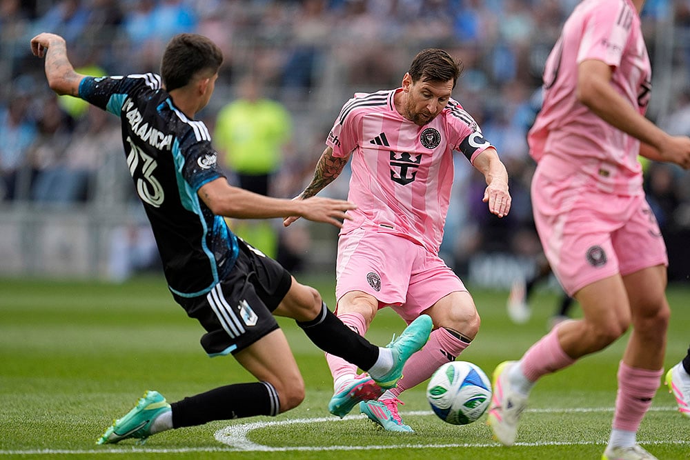 MLS Inter Miami vs Minnesota United Soccer: Lionel Messi