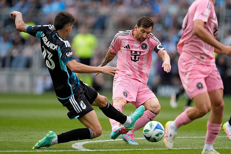 MLS Inter Miami vs Minnesota United Soccer: Lionel Messi