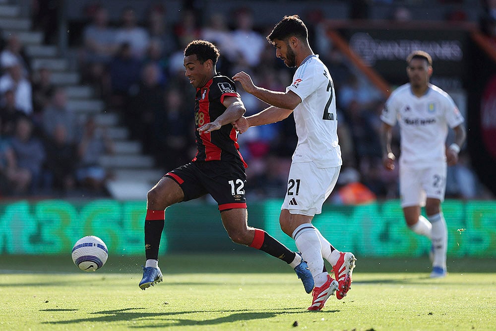 Britain soccer Premier League Bournemouth vs Aston Villa: Marco Asensio