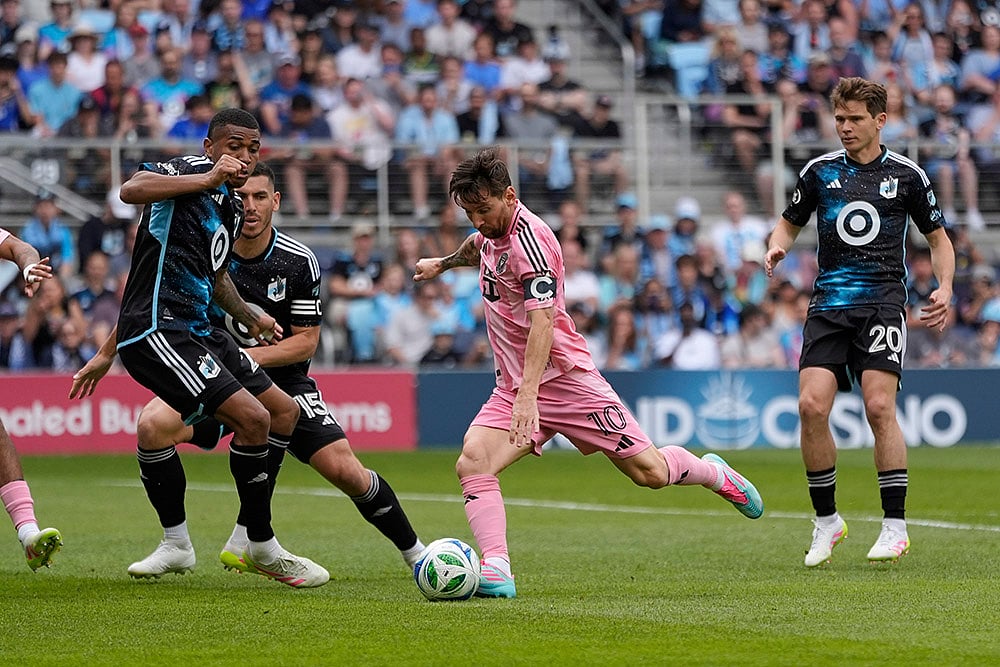 MLS Inter Miami vs Minnesota United Soccer: Lionel Messi