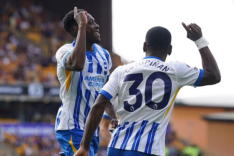 Britain soccer Premier League Wolverhampton Wanderers and Brighton: Danny Welbeck