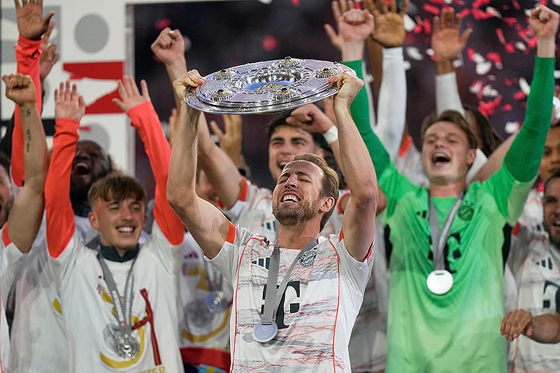 Germany Soccer Bundesliga FC Bayern Munich and Borussia Moenchengladbach: Harry Kane