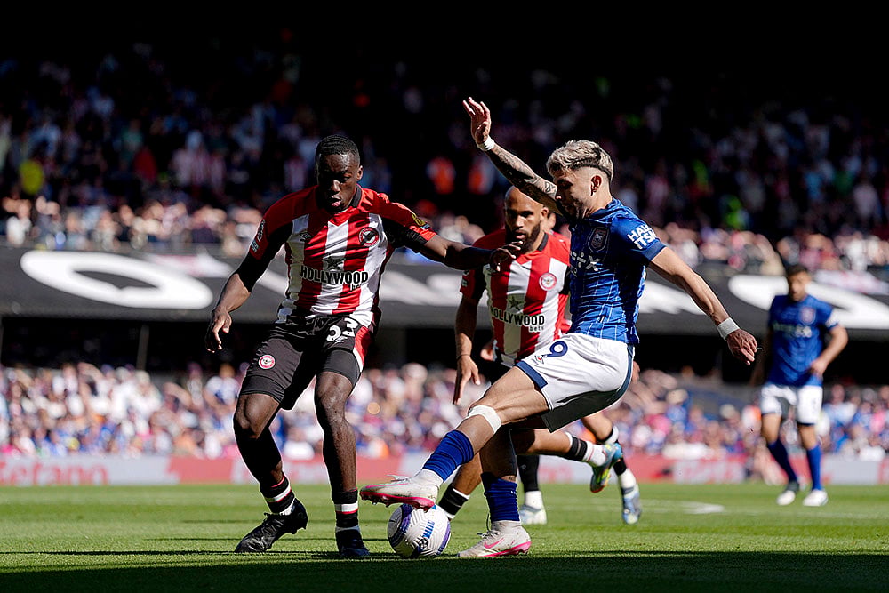 Britain soccer Premier League Ipswich Town vs Brentford: Julio Enciso