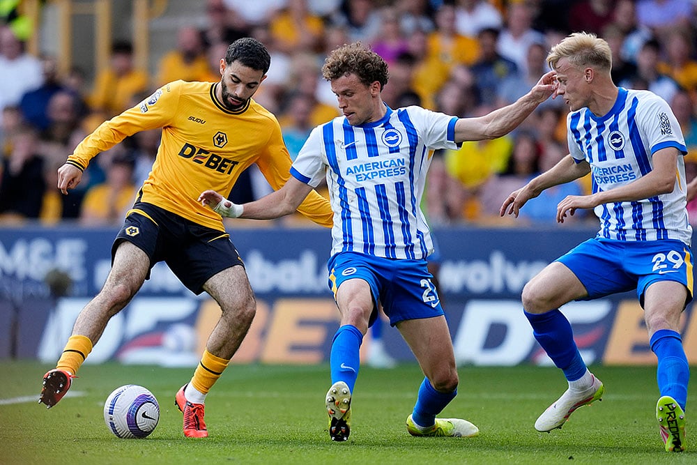 Britain soccer Premier League Wolverhampton Wanderers and Brighton: Rayan Ait-Nouri