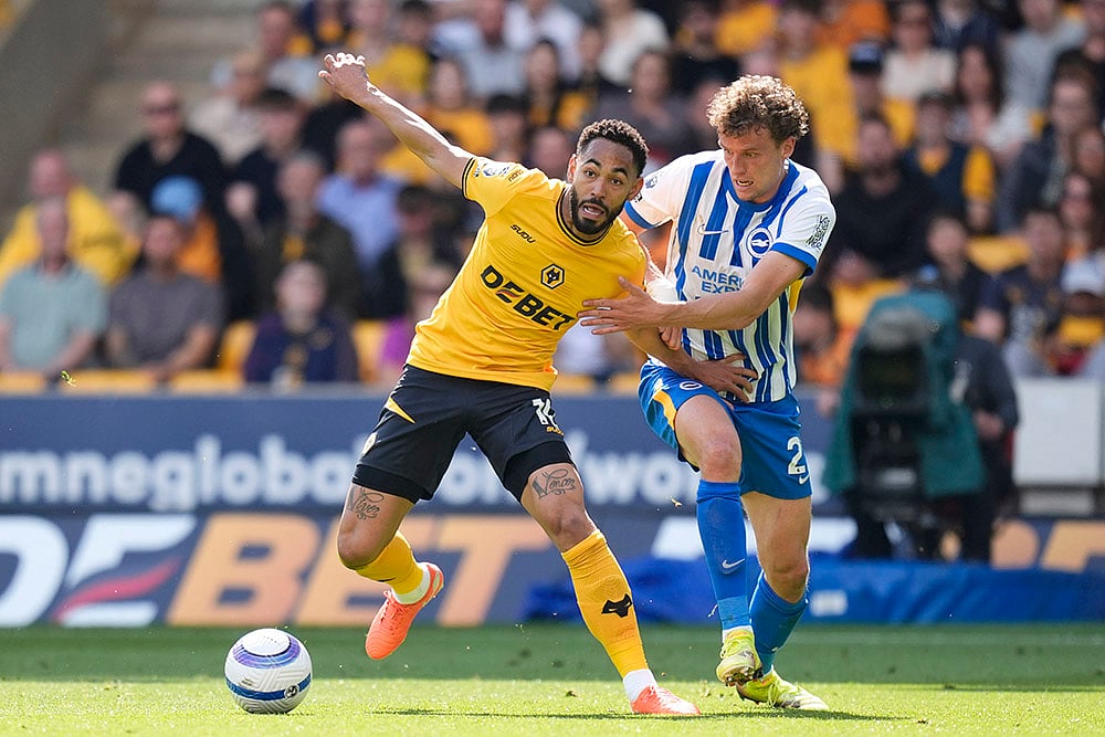 Britain soccer Premier League Wolverhampton Wanderers and Brighton: Matheus Cunha