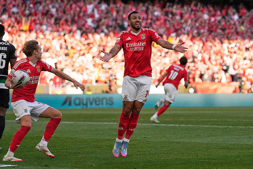 Portuguese league soccer Primeira Liga SL Benfica vs Sporting CP: Vangelis Pavlidis