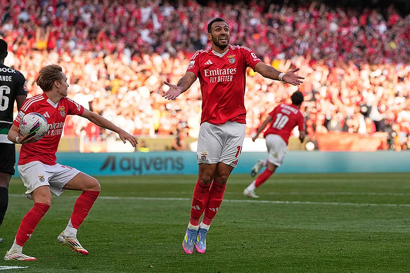 Portuguese league soccer Primeira Liga SL Benfica vs Sporting CP: Vangelis Pavlidis