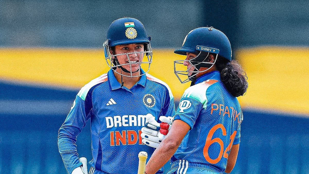 X | BCCI Women  : Smriti Mandhana and Pratika Rawal (right) during India's match in the Sri  Lanka Women's Tri-Nations ODI Series.