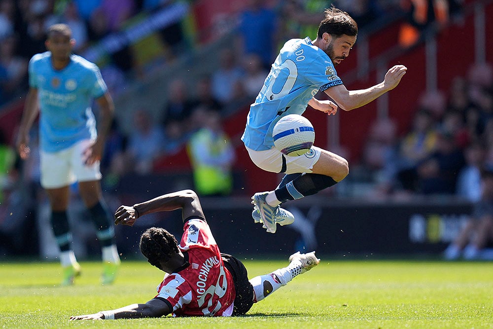 Britain soccer Premier League Manchester City vs Southampton: Lesley Ugochukwu