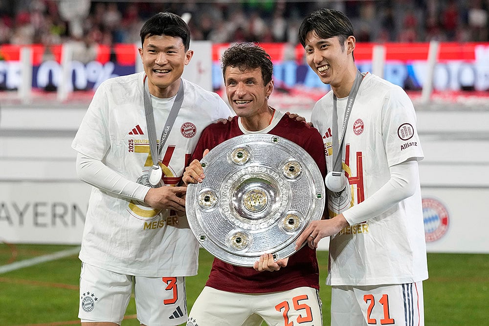 Germany Soccer Bundesliga FC Bayern Munich and Borussia Moenchengladbach: Kim Min-jae