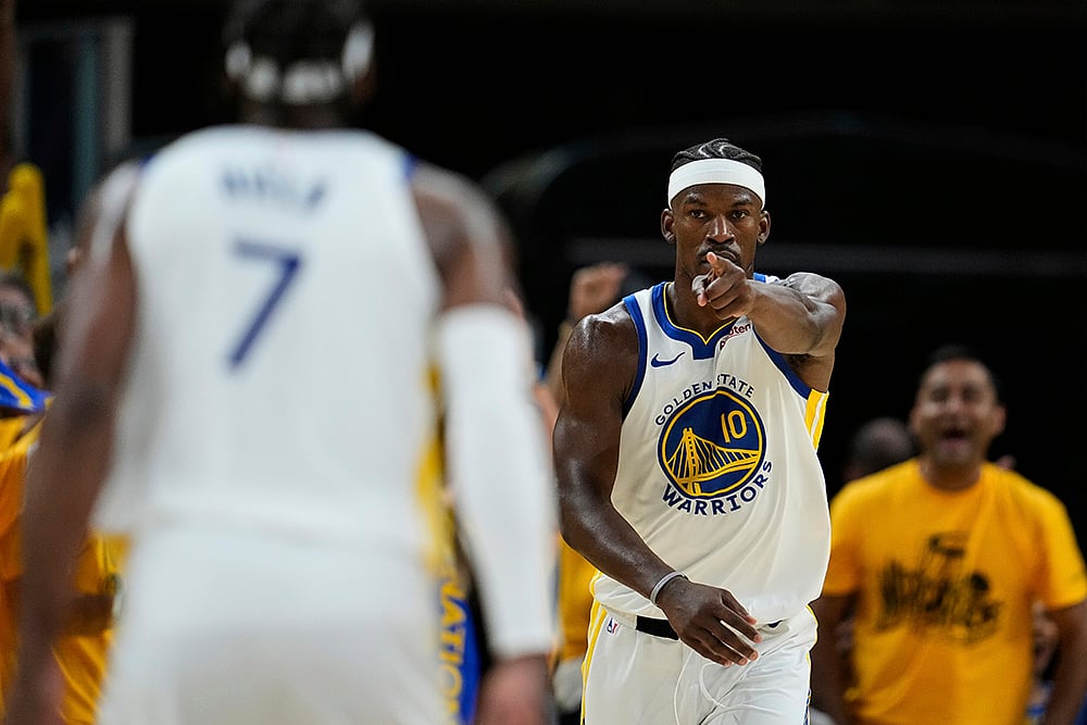 NBA basketball playoff game 3 Minnesota Timberwolves vs Golden State Warriors: Jimmy Butler III 