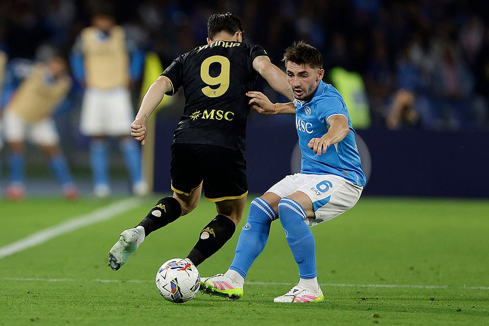 Italian soccer Serie A Napoli Vs Genoa: Vitinha 