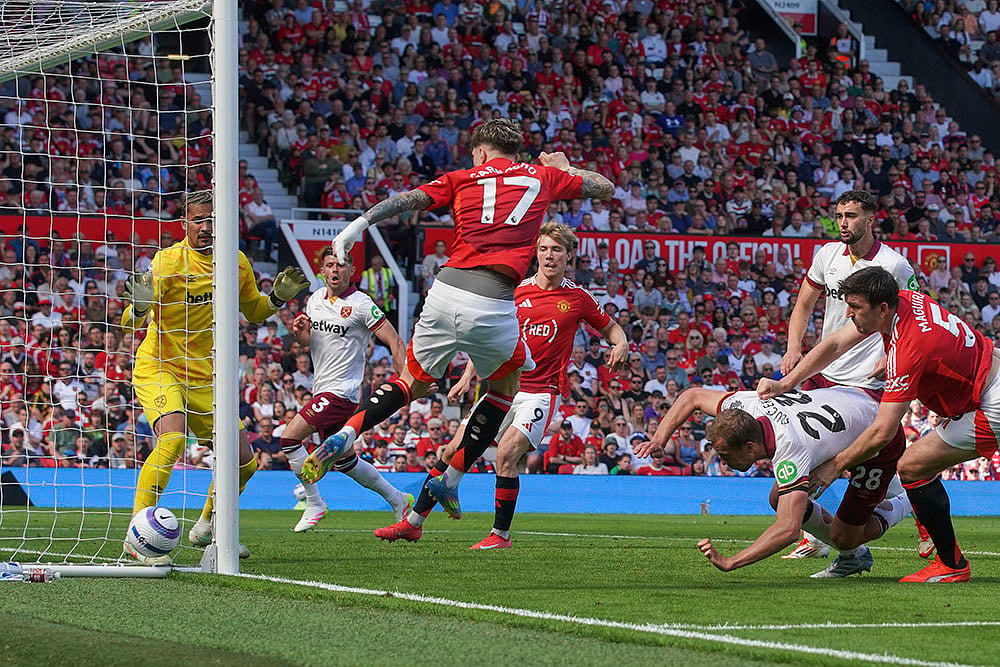 English Premier League soccer Manchester United Vs West Ham: Alejandro Garnacho
