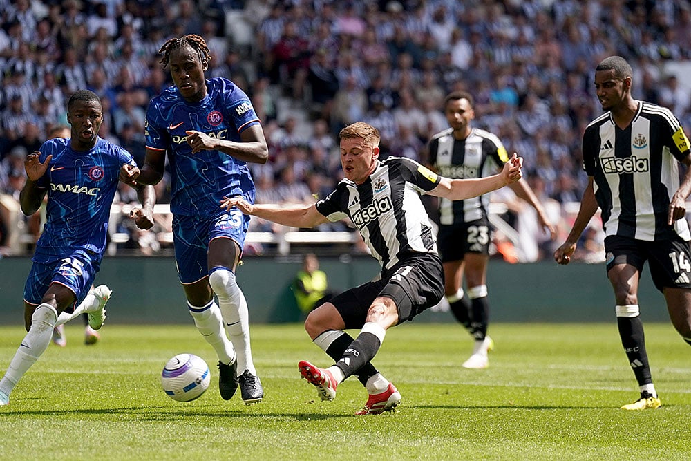 English Premier League soccer Newcastle United Vs Chelsea: sandro Tonali 