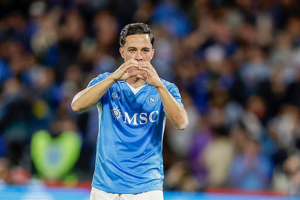 Italian soccer Serie A Napoli Vs Genoa: Giacomo Raspadori 