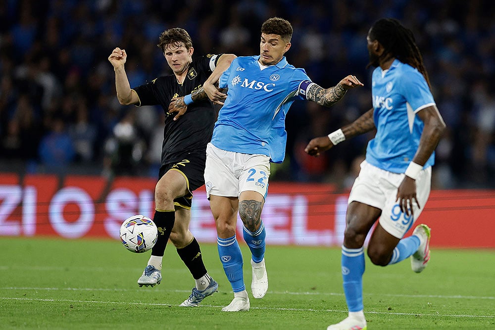 Italian soccer Serie A Napoli Vs Genoa: Morten Frendrup