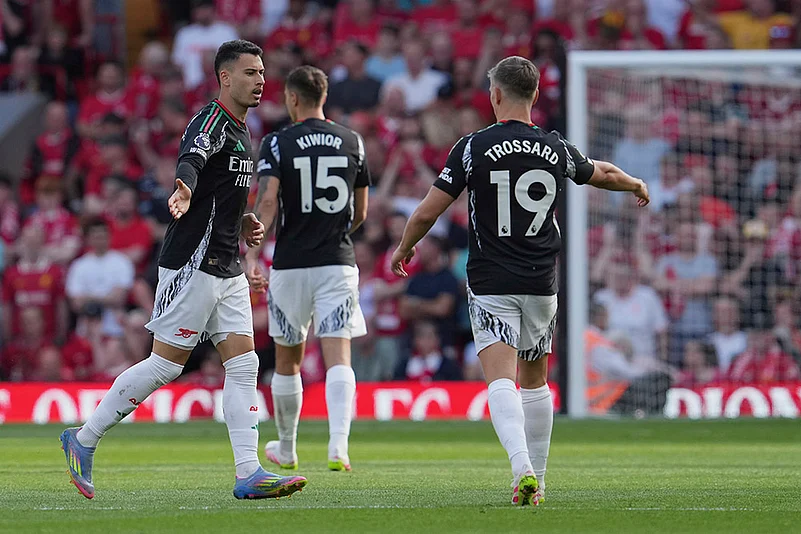 English Premier League soccer Liverpool vs Arsenal: Gabriel Martinelli