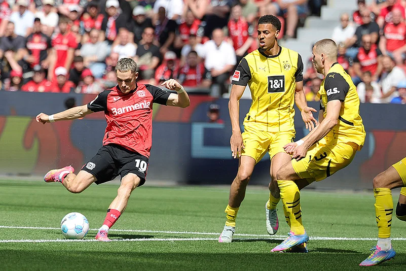 Germany Soccer Bundesliga Bayer 04 Leverkusen vs Borussia Dortmund: Florian Wirtz