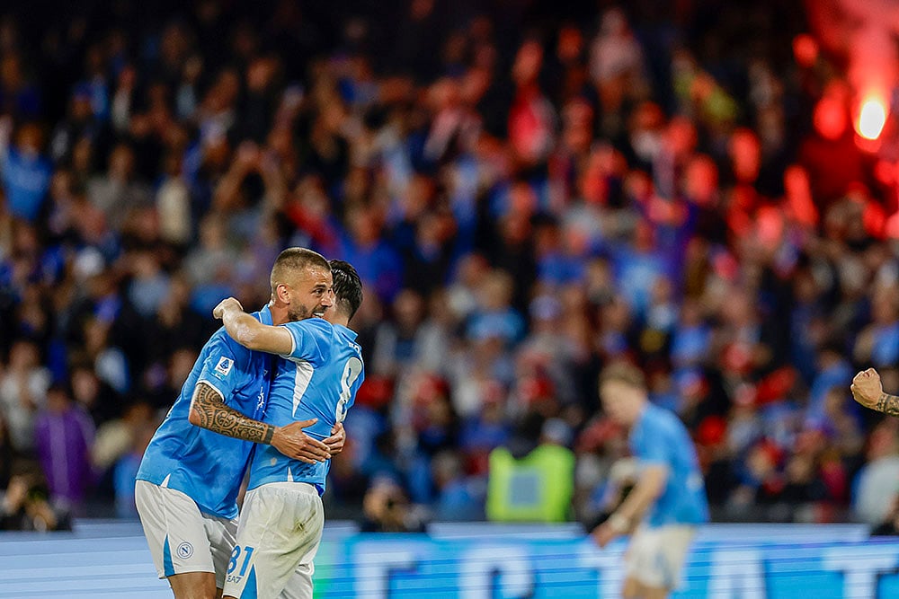 Italian soccer Serie A Napoli Vs Genoa: Giacomo Raspadori