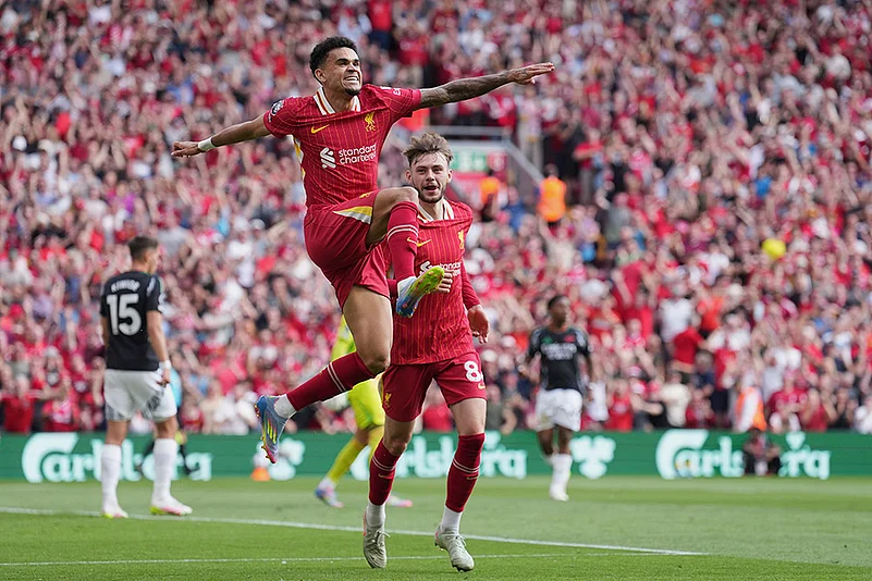English Premier League soccer Liverpool vs Arsenal: Luis Diaz