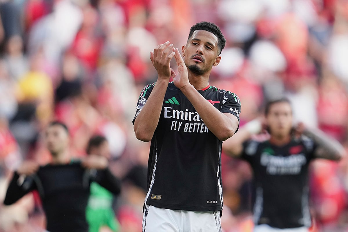 English Premier League soccer Liverpool and Arsenal: William Saliba