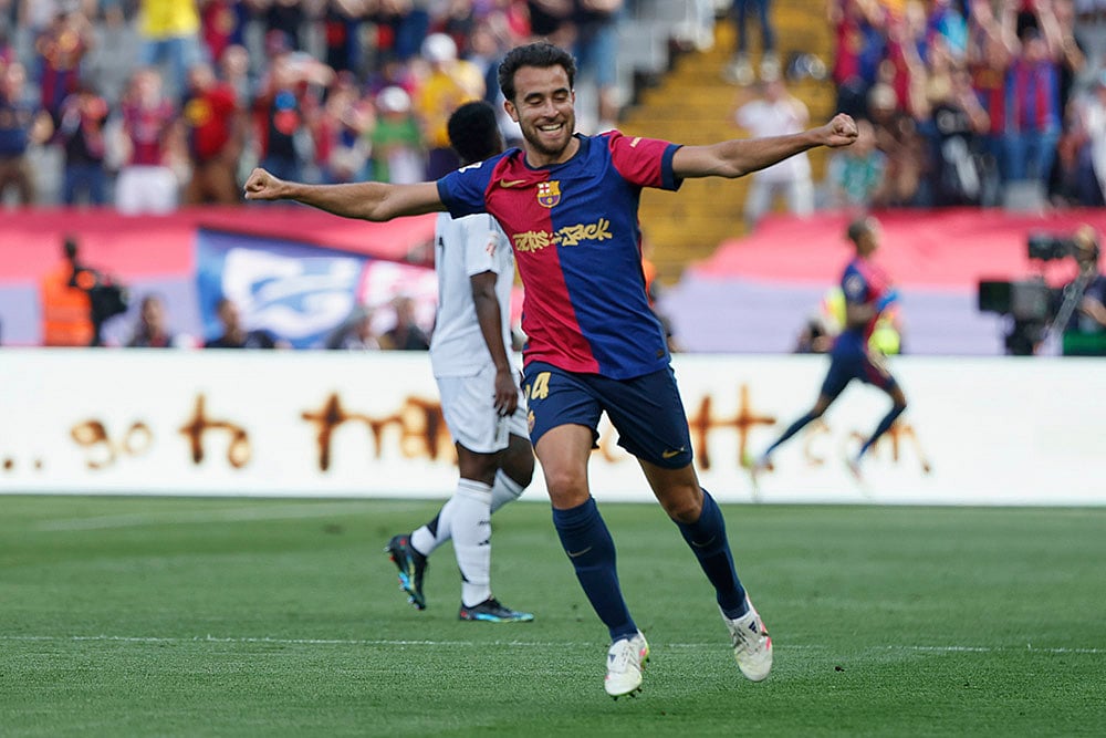 Spanish La Liga Soccer El clasico Barcelona vs Real Madrid: Eric Garcia