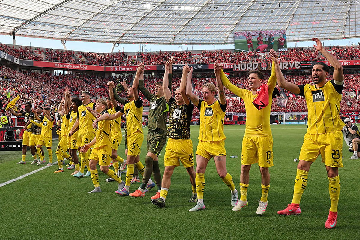 Germany Soccer Bundesliga Bayer 04 Leverkusen vs Borussia Dortmund pics
