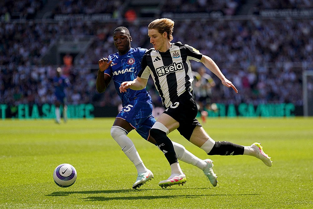 English Premier League soccer Newcastle United Vs Chelsea: Moises Caicedo