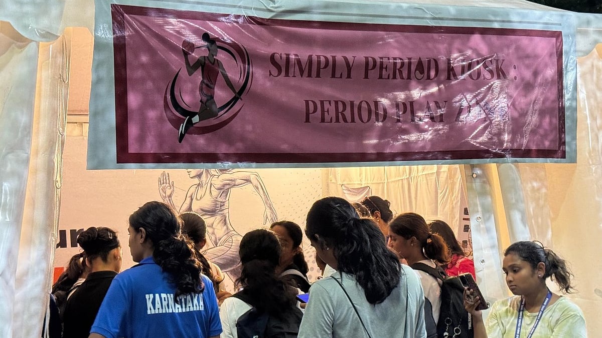 Simply Period kiosk Khelo India Youth Games 2025 X