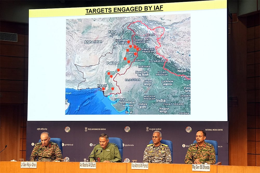 Armed forces press conference on Op Sindoor