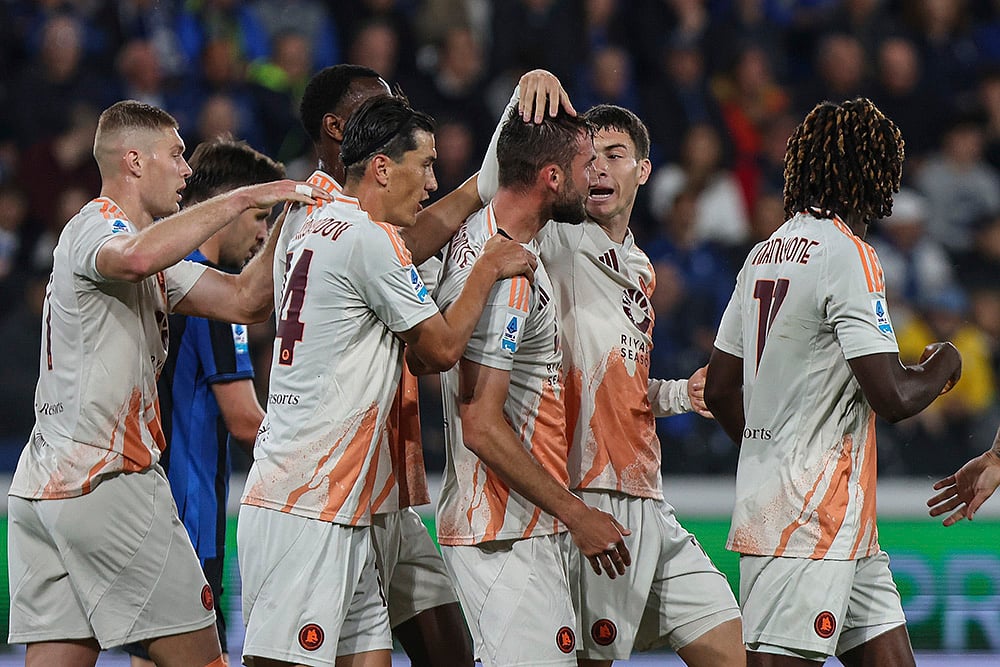 Italian soccer Serie A Atalanta Bergamo vs AS Roma: Bryan Cristante