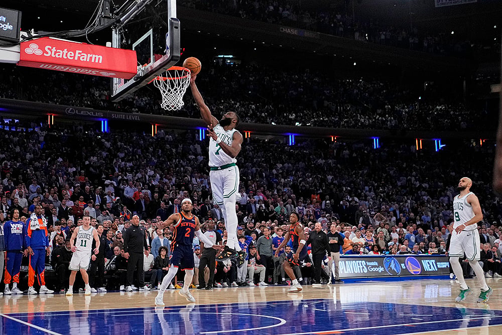 NBA Playoffs Eastern Conference Semifinals New York Knicks vs Boston Celtics: Jaylen Brown