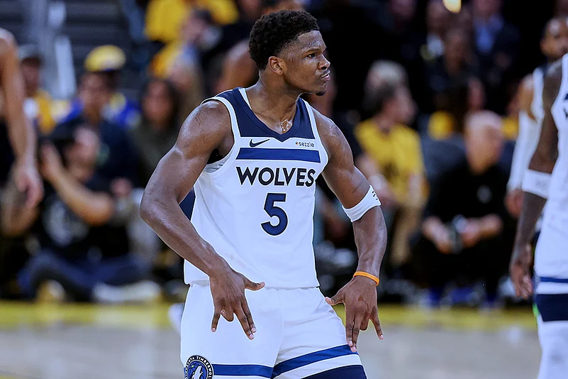 NBA Playoffs Western Conference Semifinals Golden State Warriors vs Minnesota Timberwolves: Edwards