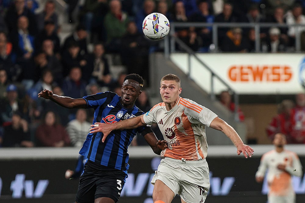 Italian soccer Serie A Atalanta Bergamo vs AS Roma: Odilon Kossounou