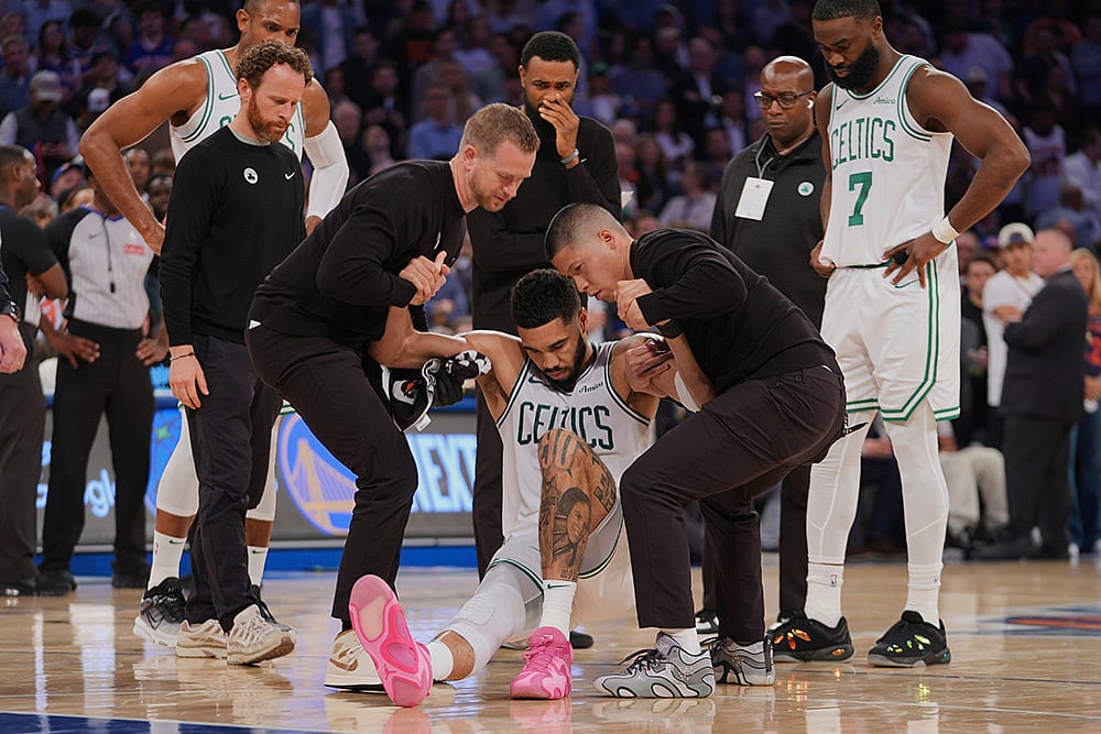 NBA Playoffs Eastern Conference Semifinals New York Knicks vs Boston Celtics: Jayson Tatum
