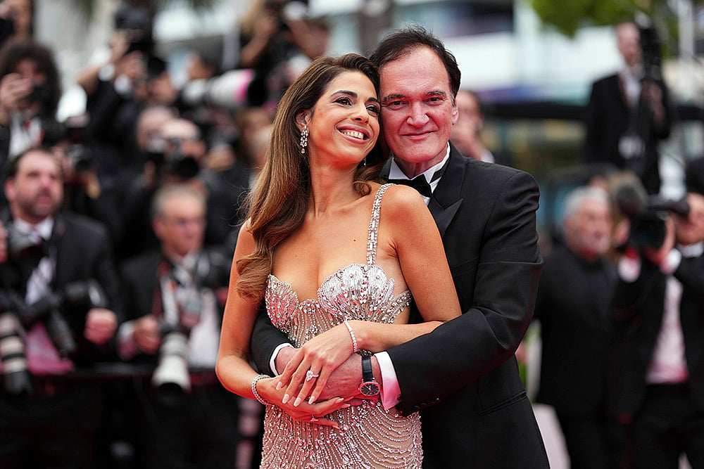 Cannes 2025 78th international film festival red carpet_Daniella Pick, Quentin Tarantino
